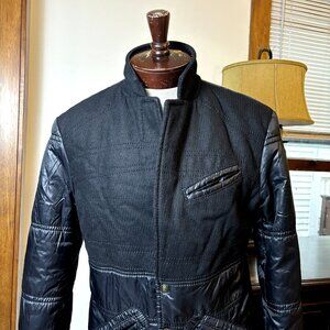 Roberto Cavalli Men’s Wool Black Jacket Coat Size 42 Long Sleeve Made in‎ Italy